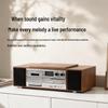 Multifunctional Wooden CD Player & Bluetooth Radio Speaker