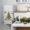 Magnetic Christmas Tree Fridge Stickers With Santa Reindeer Holiday Decor For Refrigerator Metal Door Garage Wall