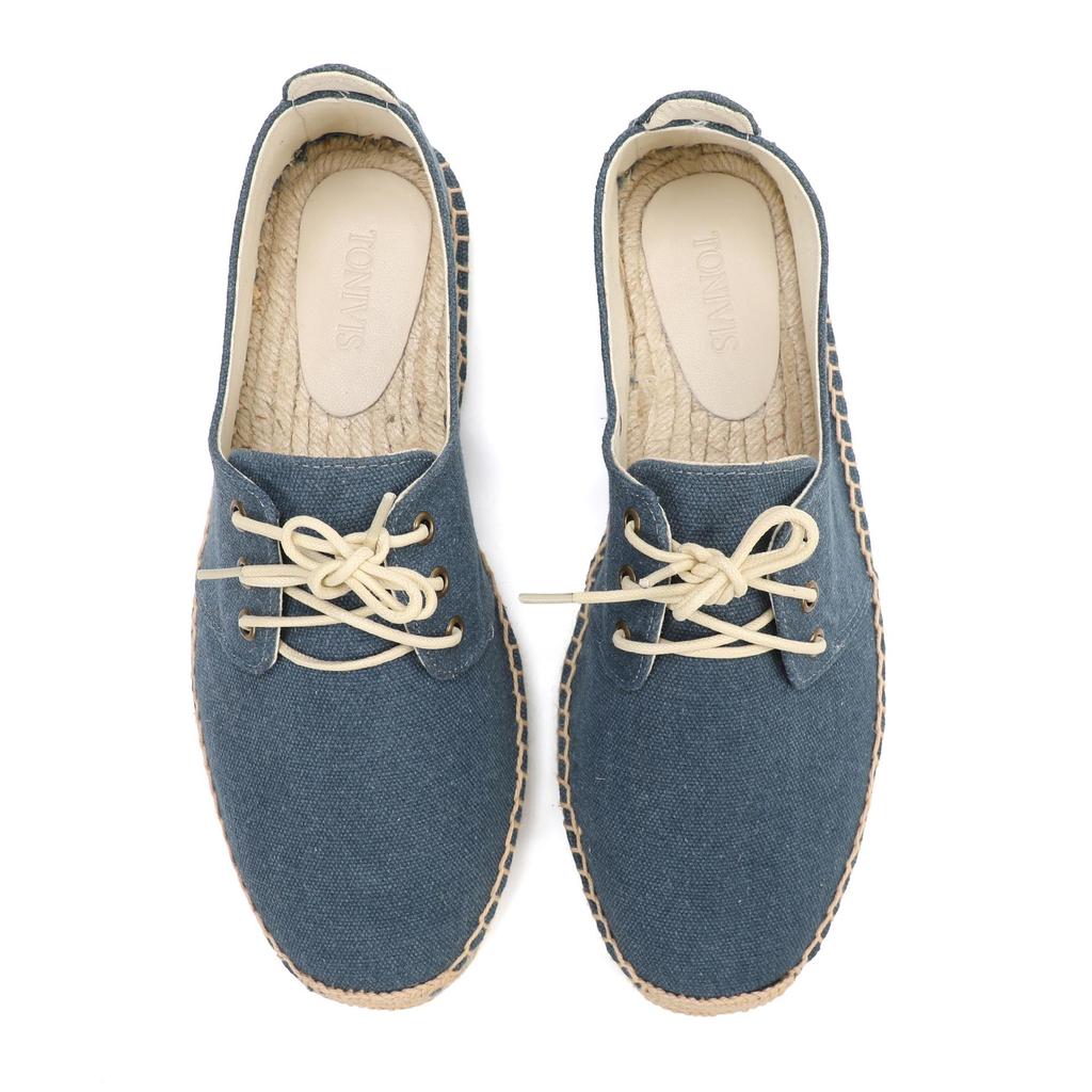 2026 Spring Men's Breathable Casual Lace-up Canvas Shoes - Trendy & Versatile