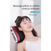 Almofada de massagem cervical elétrica, instrumento de aquecimento corporal, massagem de amassar, pescoço, travesseiro de pescoço Tui Na