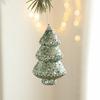 Home Decoration Bauble Versatile Green Foam Christmas Ball Hanging Christmas Decoration Glitter Glitter Sequins Ornaments