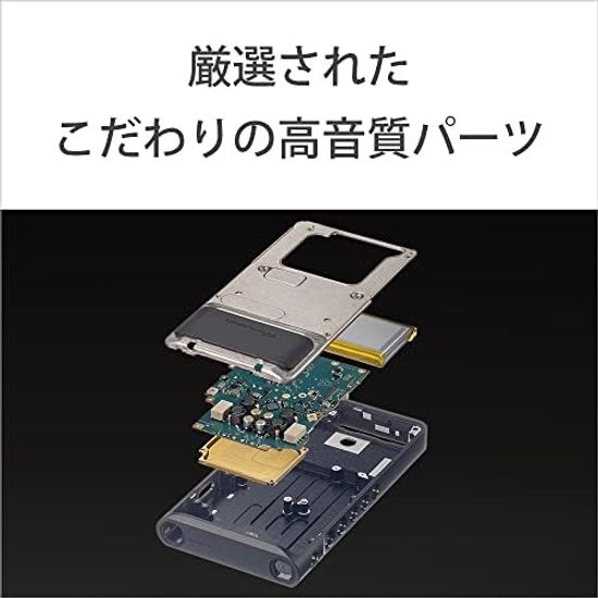 Sony Walkman 128GB série WM1 Equipado com Android Compatível com cabo DSDDSD Reprodução nativa Reprodução PCM Equipado com DSEE Ultimate DSD