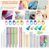 Multicolor Bent Tapestry Needle With Stitch Markers Darning Needles New Weaving Needle