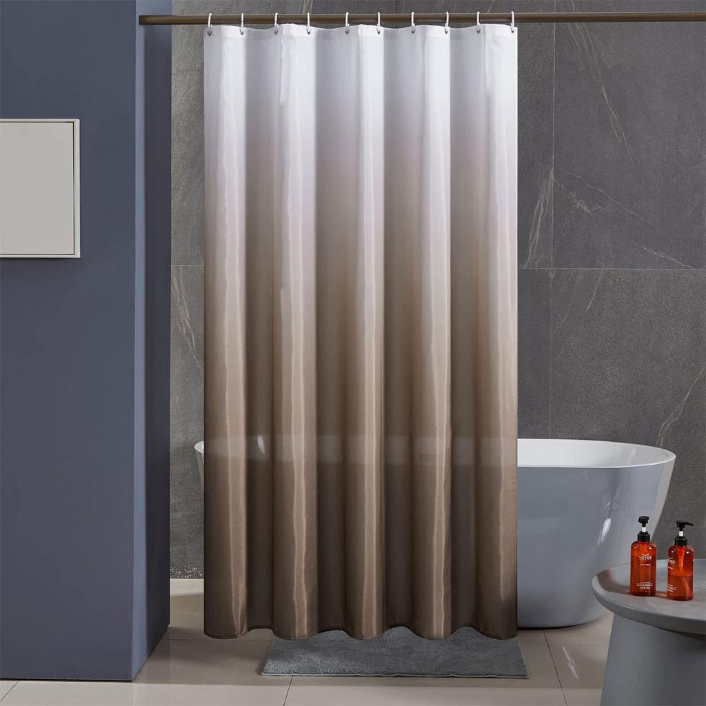 Gradient Digital Print Shower Curtain Waterproof Polyester Fabric Shower Curtain Bathroom Privacy 120x200cm 180x200cm