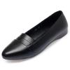 Flat Women Shoes Genuine Leather Women's Spring Shoes Large Size Slip-on Middle-aged Mother Women's Shoes