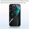 Fashionable honeycomb line splicing pattern tempered glass phone case suitable for iPhone 17 16 15 14 13 12 11 Pro/Max/Plus
