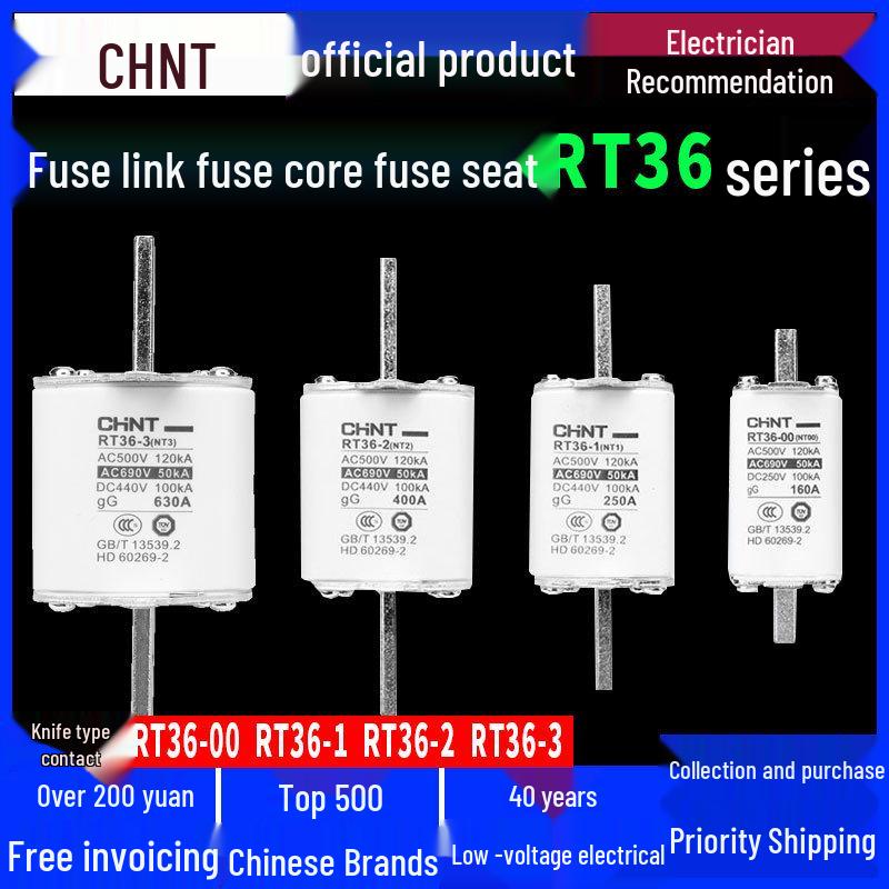 Chint Ceramic Fast-Acting Blade Fuse NT00 RT36-00-1-2