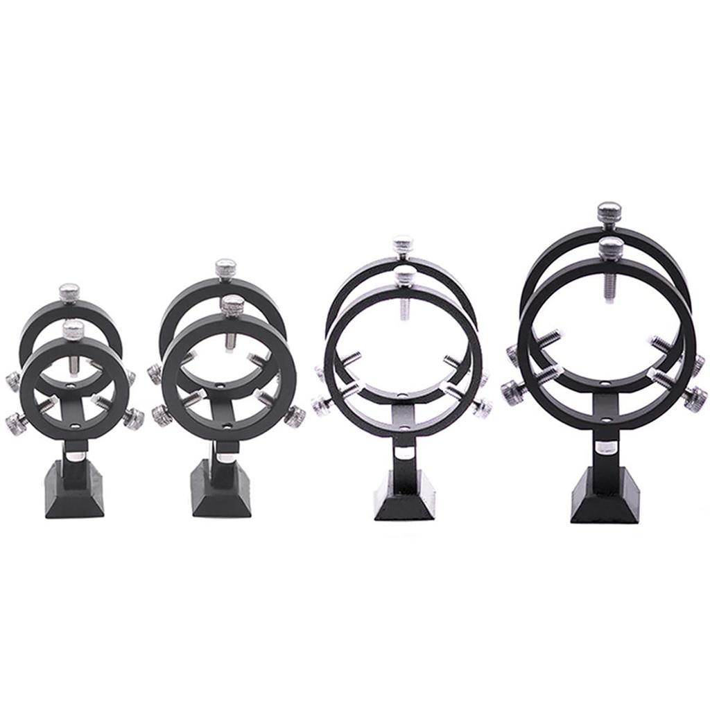 Dovhmoh Adjustable Pointer Finder Scope Bracket 6-Point Guide Scope Ring Mount for Astronomical Telescope, 50mm (18mm-49mm)