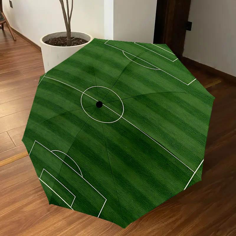 1PC Soccer Field Umbrella-8-Rib Reinforced, Automatic Open, Lightweight & Durable, Fashion Accessory for Outdoor-D346
