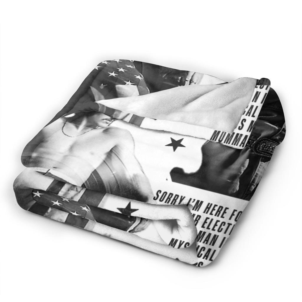 Benson Boone American Heart Tour 2025 Druckdecke für Männer Frauen Warm Gemütlich Flauschige Überwurfdecken für Wohnzimmer 50x60 Zoll