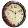 Wall Clock 12-inch Large Retro Wall Clocks Non Ticking Classical Quiet Clocks Living Room Kitchen Bedroom Office Decor A0KF