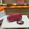 2026 new leather women's bag first layer cowhide method sheep pattern mini shell bag bowling ball portable oblique span women's bag