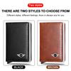 PU Leather Car Driving Document bag ID Passport Card Wallet Card Pouch For BMW Mini Cooper F54 F55 F56 R56 R60 SONE Roadster Clubman Coupe