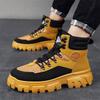High Top Men's Outdoor Boots Comfortable Safety Men Workwear Tooling Boots Fashion Hiking Motorcycle Boots Man Desert Ankle Boot