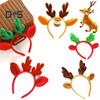 Christmas Antler Hairband Elastic Anti-slip Plush Fit for All Ages Christmas Hair Accessories Holiday Party Decoration Costume Festive Halloween