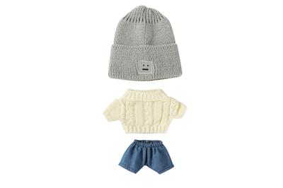 AXLUCE Plush Clothes - Plush Toy - Clothes - 20cm Knitted Hat - Sweater - Pants Doll (A)