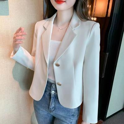 Elegant and Fashionable Short Women's Suit Coat for Autumn
