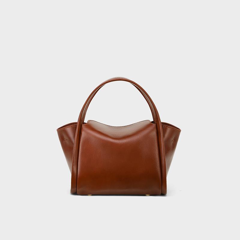 2025 New Women's Crossbody Bag Autumn Winter Genuine Leather Bucket Bag Handbag Small Bag Tote Bag