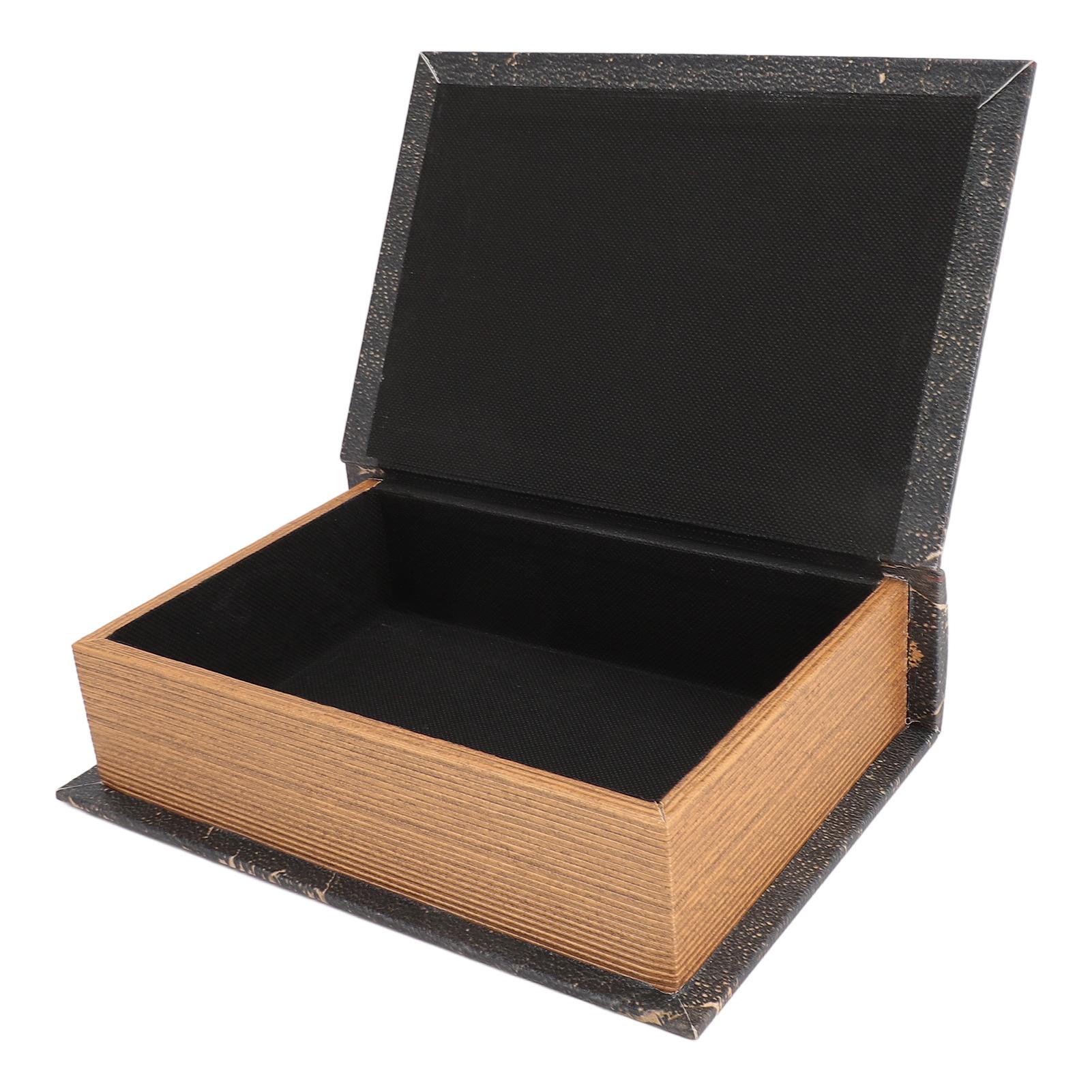 

Коробка для хранения в форме книги, большая вместимость, деревянная, в европейском стиле, декоративная коробка-книга, коробка-муляж книги для украшения книжной полки