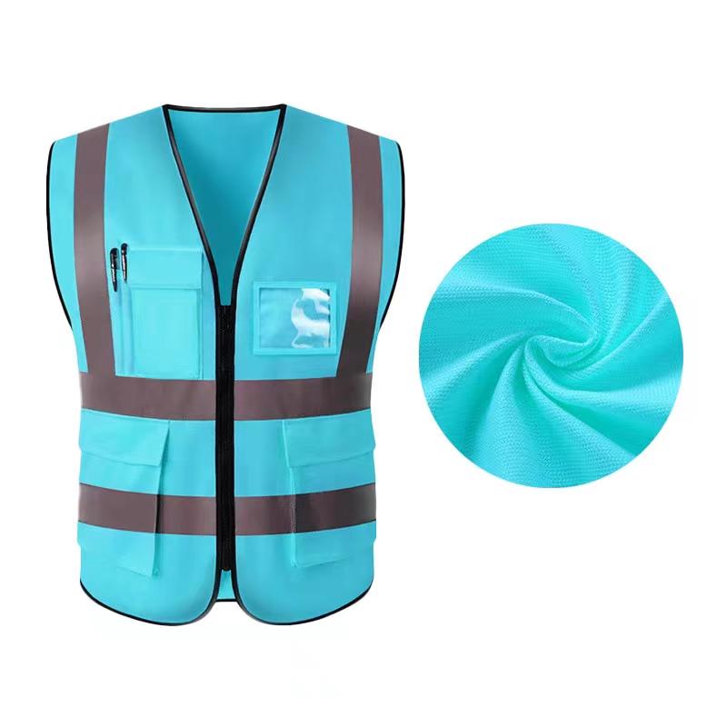 Reflective Multi-Pocket Safety Vest for Construction, Cycling, and Sanitation Workers