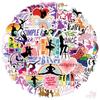 50Pcs/Set Dancer Slangs Series 01 Stickers DIY Fashion Waterproof Doodle Decals Stickers