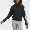 Adidas Essentials 3-Streifen Viertelreißverschluss Sweatshirt Damen Sweatshirt Schwarz IC8780
