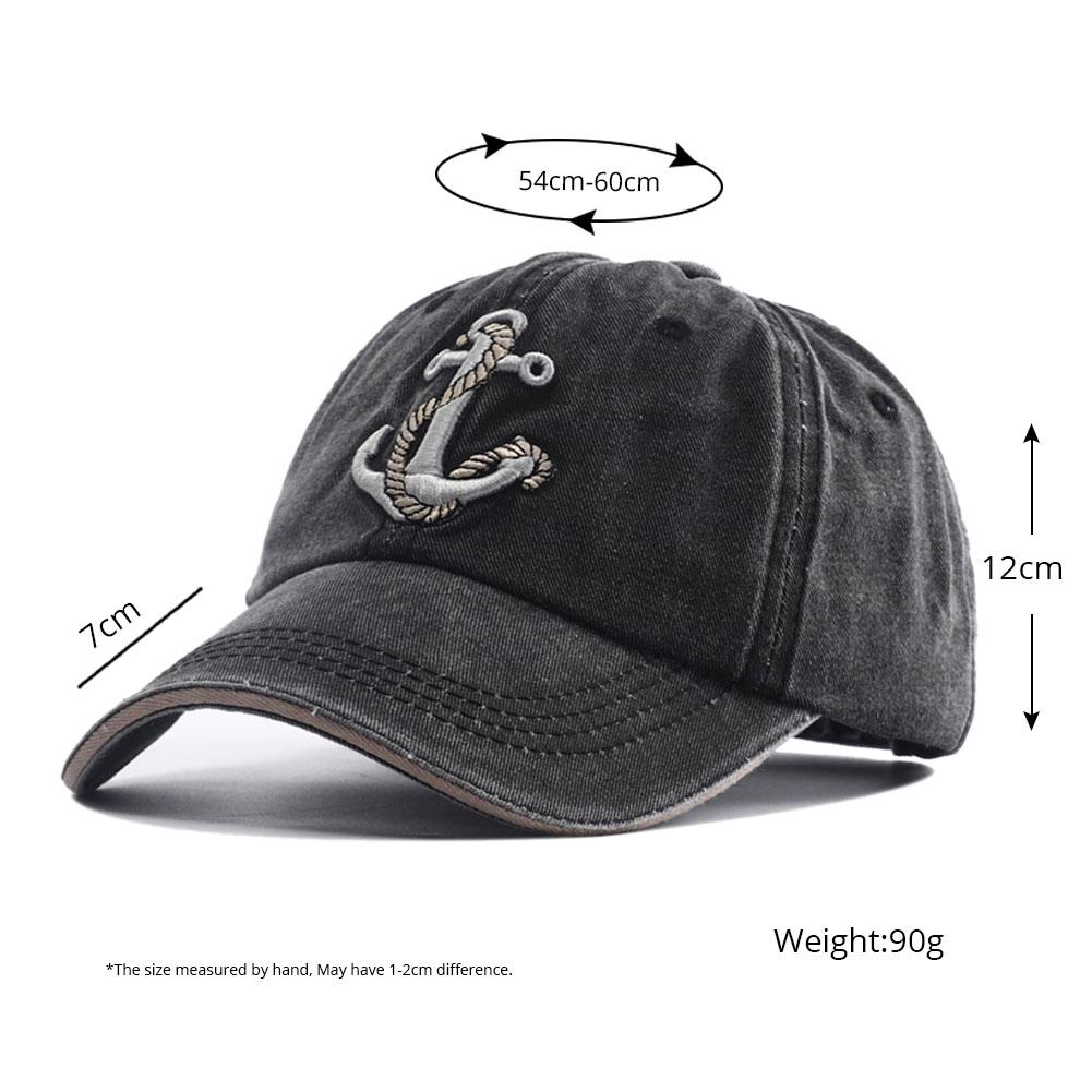 Dad Vintage Style Street Urban Hop Hip Hat Snapback Adjustable Homme Casquette Cap Baseball Denim Stitching Embroidered Anchor Quality High Caps