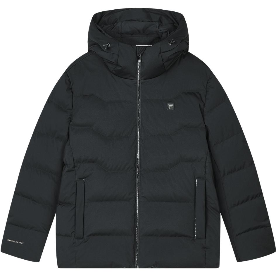 Fila Official 2023 Winter New Fashion Casual Basic Simple Hooded Jacket Men Outerwear F11M347902F-BK