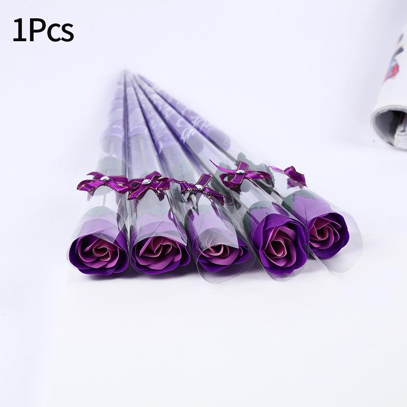 Artificial Soap Rose Bouquet Little Bear Soap Flower Diy Flower Bouquets Wedding Mother'S Day Valentine'S Day Gift Souvenirs