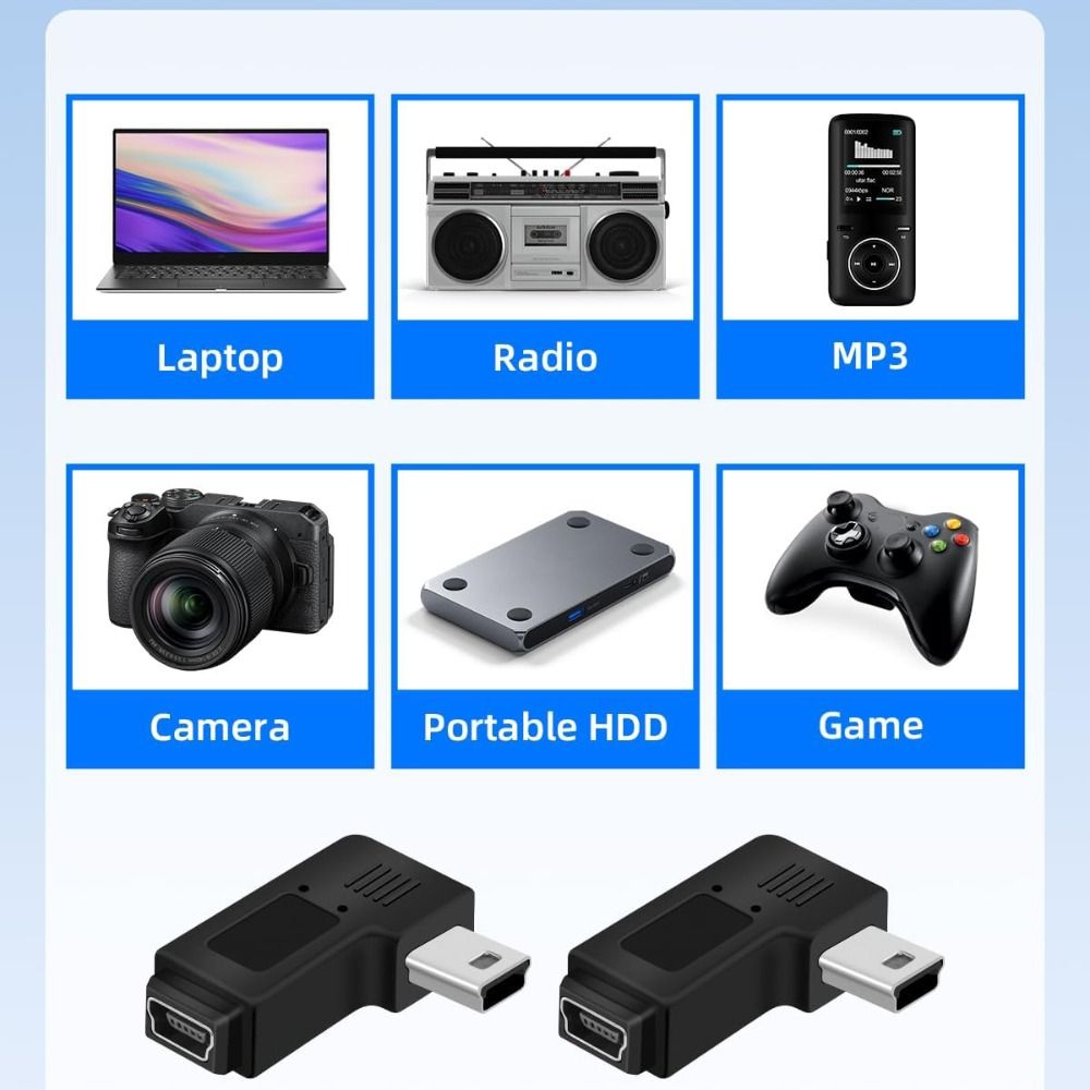 5 Pin USB Female Adapter 5V Type-C Male to Mini USB Female Mini USB to USB C Converter  Phone