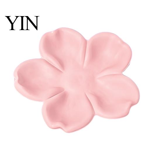 Delicate Desktop Accessory Tray 3D Printed Flower Shaped Jewelry for Rings Necklaces, Decorative Minimalist PLA Storage Plate Organizer, Compact