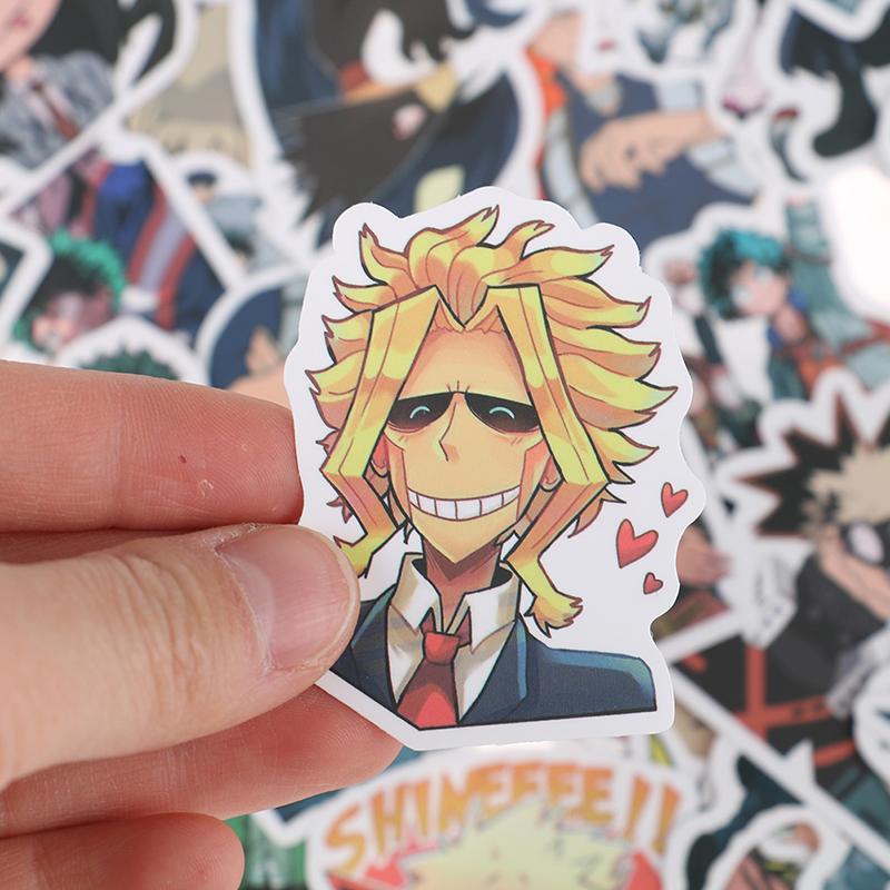 50 Unidades My Hero Academia Japão Anime Adesivos Para DIY Skate Guitarra Laptop