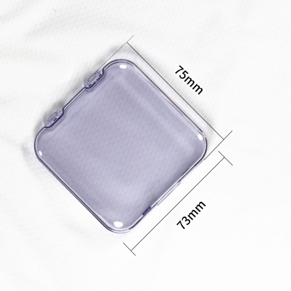 Plastic Empty Nail Boxes Square Shape Nail Show Box Simplicity Fake Nails Organizer Display Box
