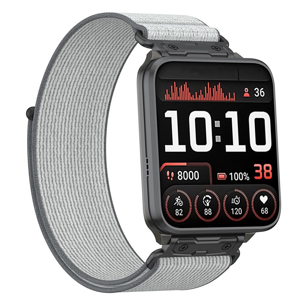 For Garmin Venu X1 Nylon Loop Strap with Metal Connector Quick Release Breathable Watch Band