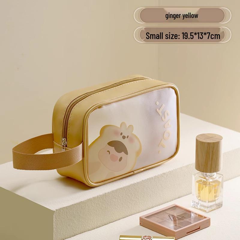 Transparent Waterproof Toiletry & Cosmetic Travel Bag - Portable, Stylish, and Durable for Easy Travel Storage