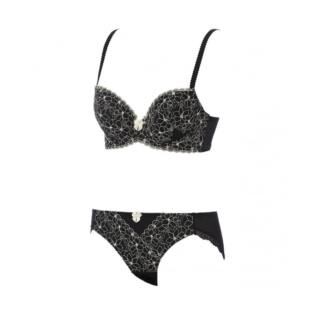 Triumph Web Exclusive Smooth Bra Panty Sexy M014 Size B80L & Set, Women's Underwear, (Black),