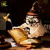 MOC Owl Doctor Magic Book with Lights Building Blocks Bricks Animal Models Boys Assembly Toys Kid DIY Home Desk Decor