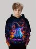 Halloween Kids Clothes Boy Clothes Pumpkin Print Long Sleeve Hoodies Cartoon Halloween Thin Sweatshirt Tops Children's Clothing