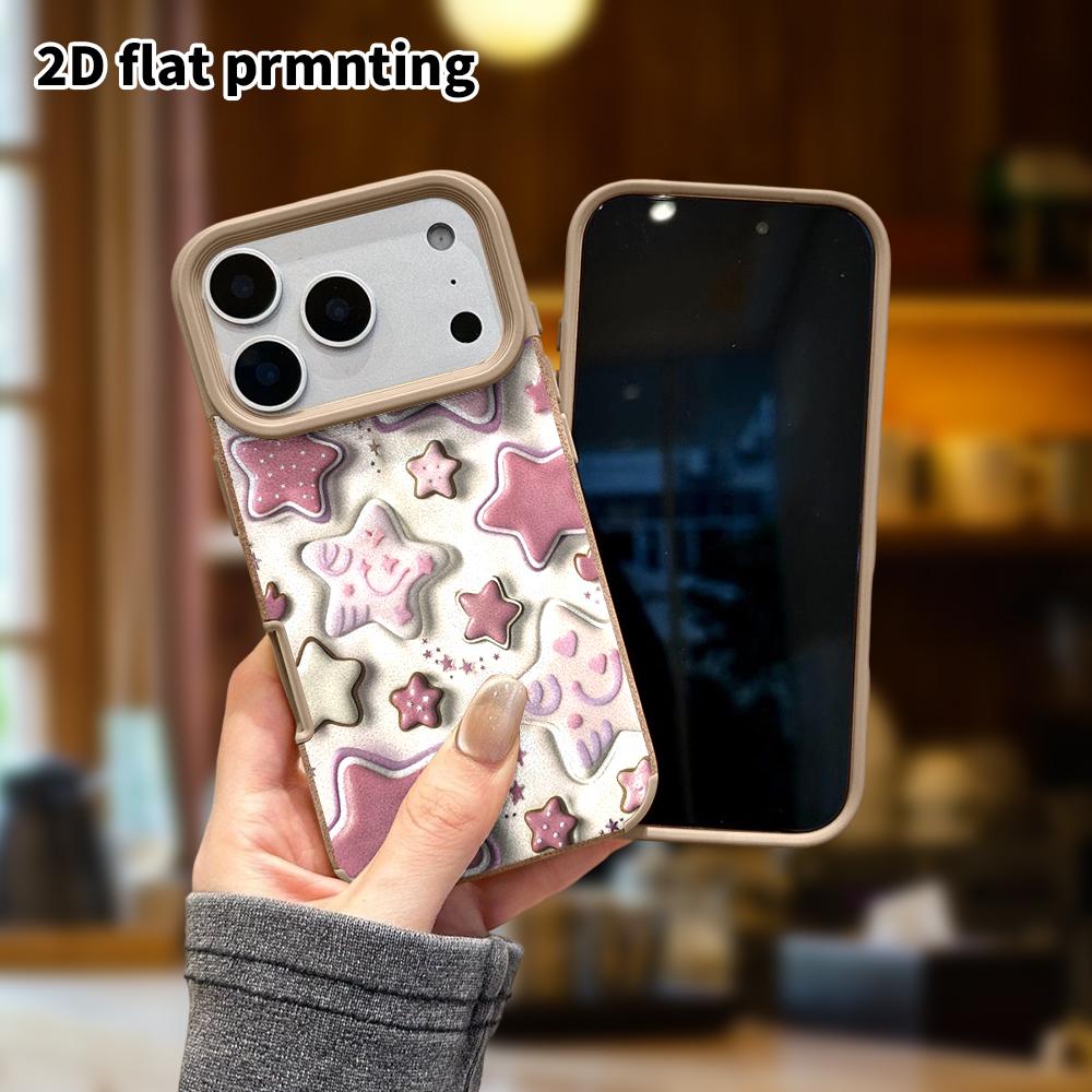 Phone Case: Lambskin 2D Flat Samsung Galaxy A34 A35 M05 M06 S20 S22 S21 FE Plus 5G Protective Case, Star Cookies, Christmas and Halloween Gifts