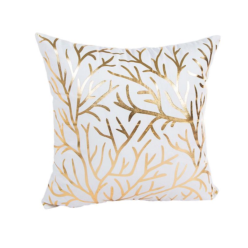 New Summer Hot Stamping Pillowcase Soft and Comfortable Sofa Decoration Home Fashion Pillowcase