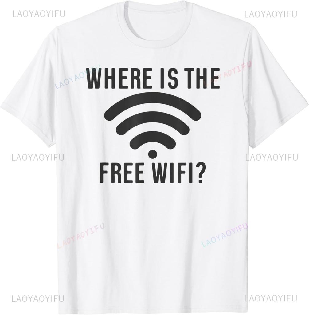 Funny Sarcasm Quote Women Unisex Free WiFi Tshirt Nerdy Math Equation Novelty Tee Clothing Printed Streetwear Graphic T Shirts