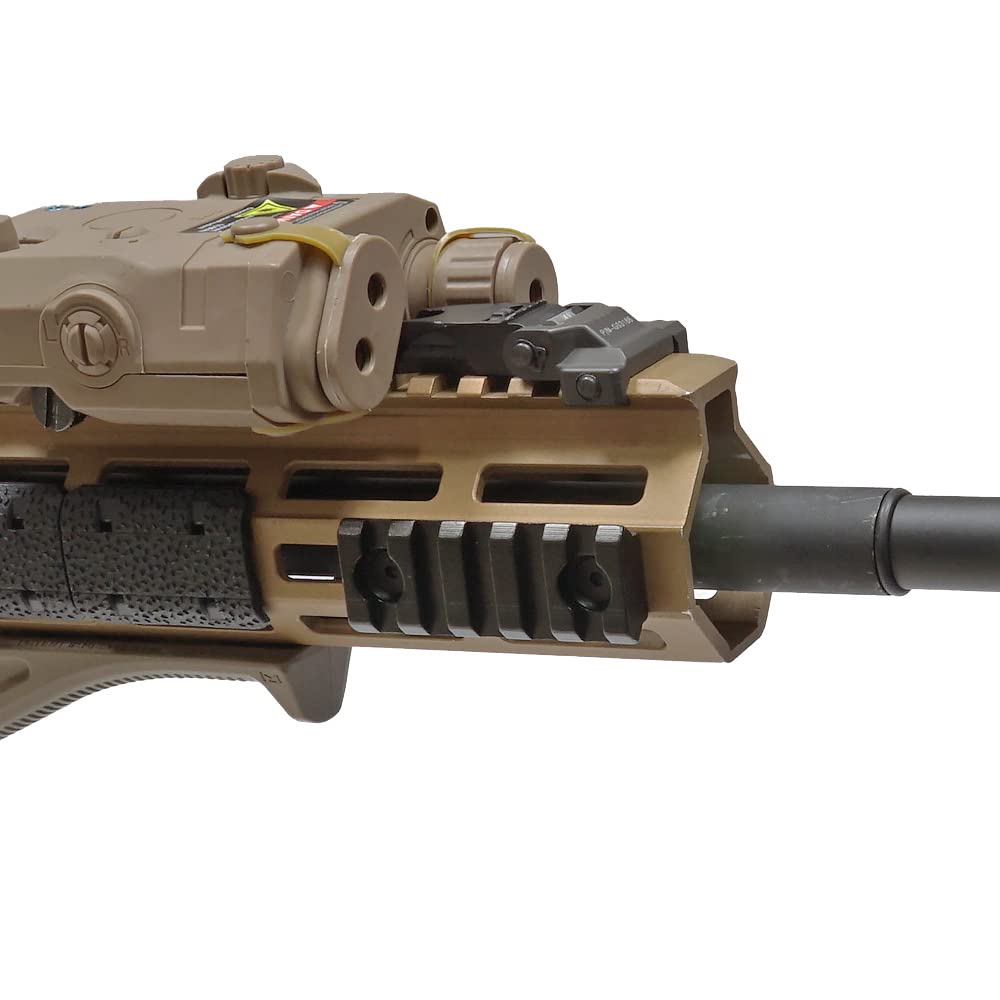 Ryohin Buhin M-LOK 7-Slot Schienenabschnitt, 20mm Aluminium, Schwarz