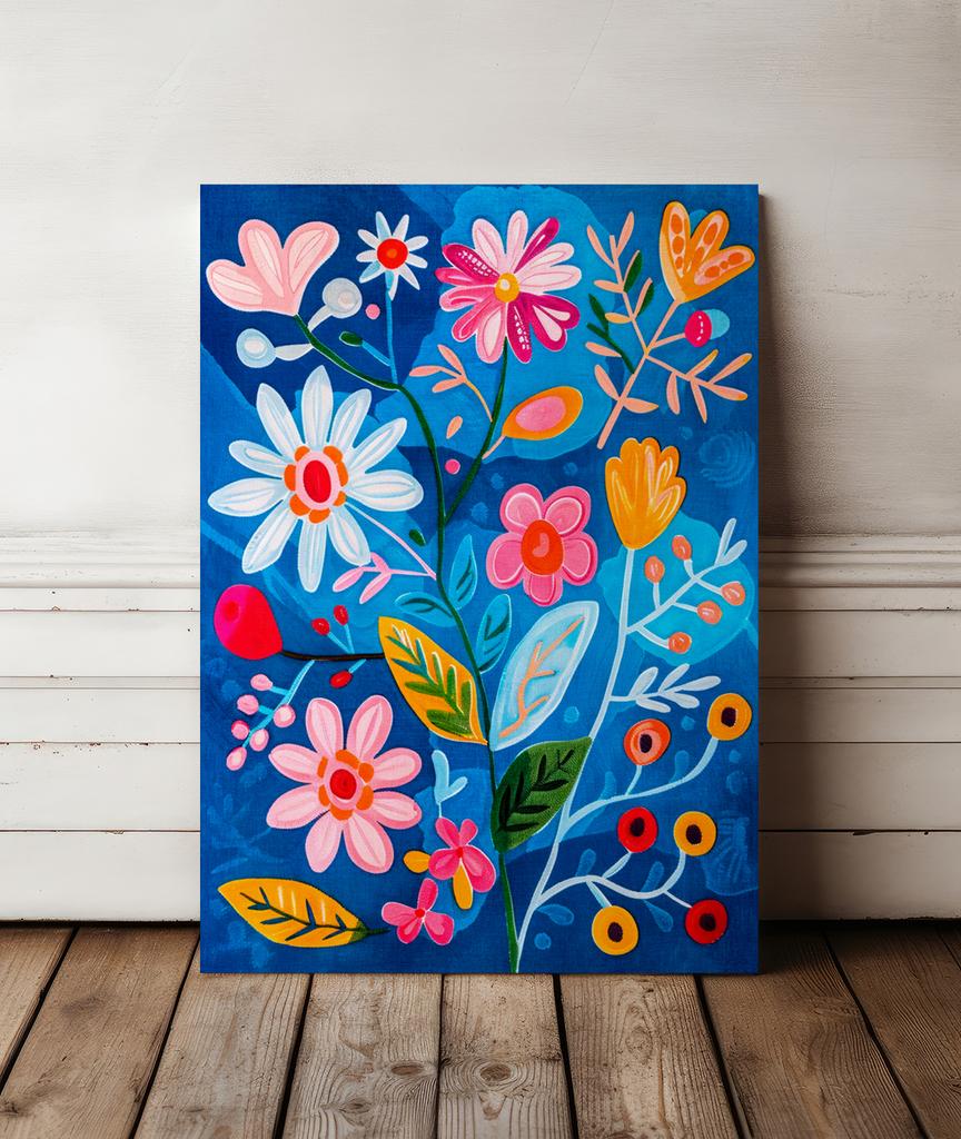 Poster Flowers Abstraction