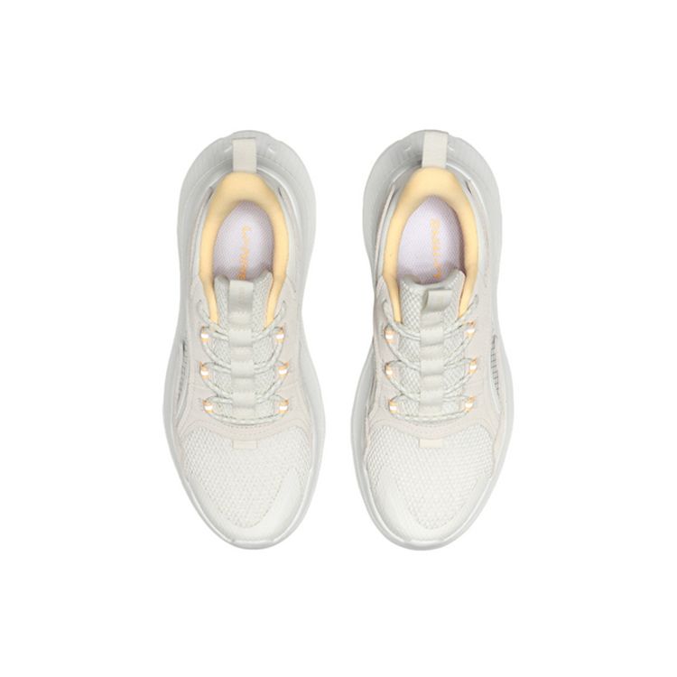 Li Ning CF Su Series Flying Feather Trendy Casual Shoes Women Sneakers Pearl-White AGLQ184-3