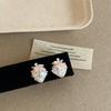 Exquisite Pink Strawberry Earrings for Women Light Luxury Zircon Heart-Shaped Earrings Y2K Girl Cute Jewelry Accessories
