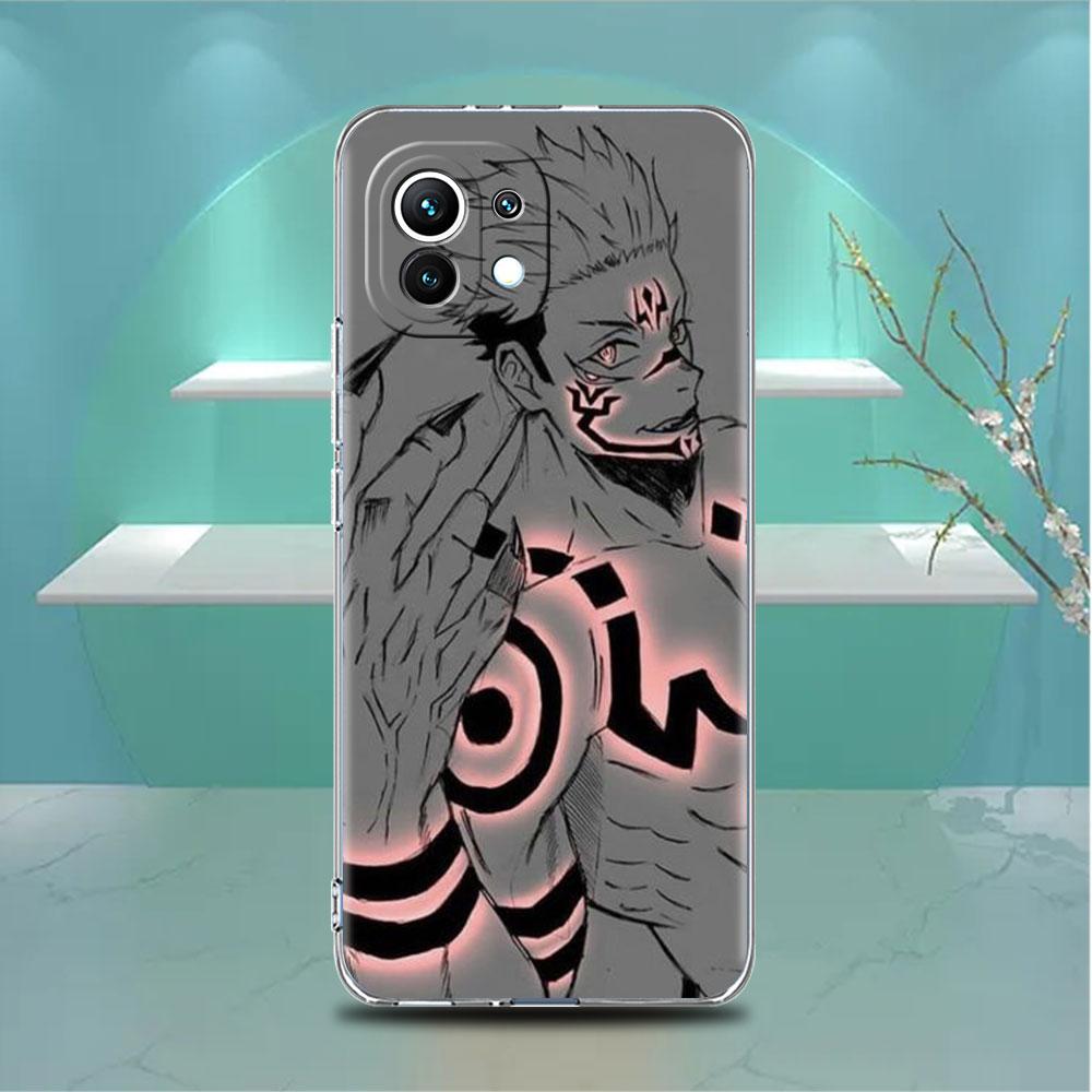 Przezroczyste Etui Do Xiaomi Mi Poco X3 NFC M3 Pro F3 F1 11 Lite 12 Note 10 11T 9T Przezroczysta Osłona Telefonu Jujutsu Kaisen