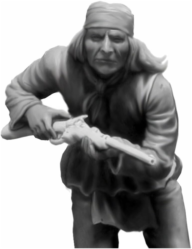 Master Box 1/35 Skala Indian Wars Apache Attack, 2 Amerikanska Ursprungsbefolkningssoldater + Häst Plastmodellkit MB35188