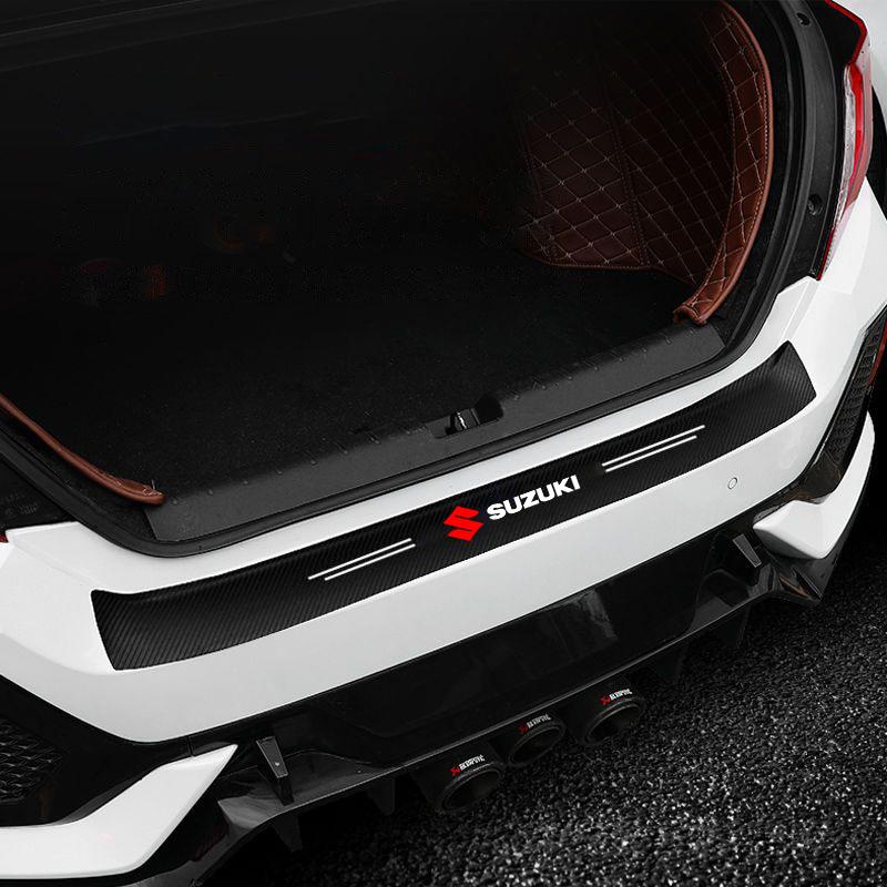 Car Anti-skid and Anti-scratch of Carbon Fiber Threshold Strip for Suzuki Swift Jimny Grand Vitara SX4 Samurai Spacia Liana Car