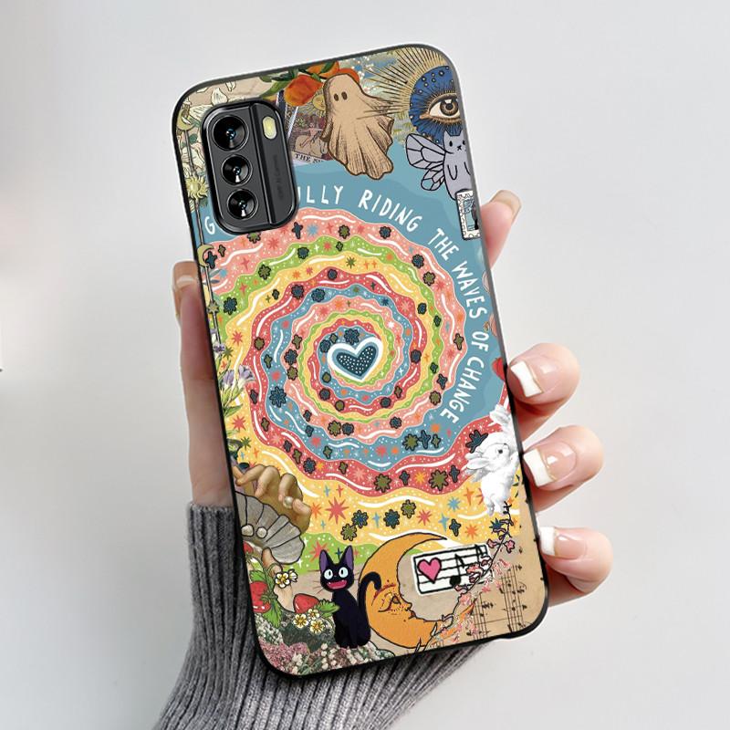 Custodia Carina Per Nokia G60 5G/Nokia G100/Nokia G42/Nokia G310 Guscio Stampato Cover Protettiva Morbido Silicone Custodia per Telefono a Cartone Animato