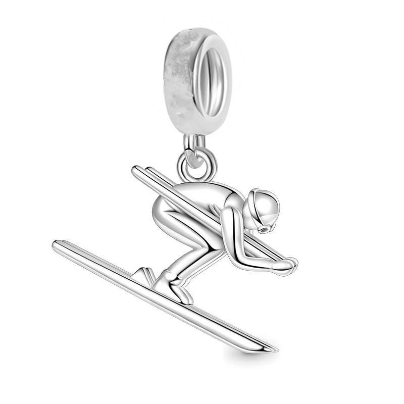 New Rugby Badminton Football Baseball Multiple Series Charm Beads Pendants Fit Original Europeanjewelry & Diy Making Fine Gift